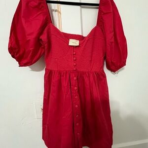 Red dress Maeve by Anthropologie